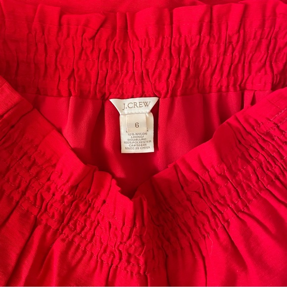 J. Crew Red Paperbag Crinkle City Skirt - Picture 3 of 6